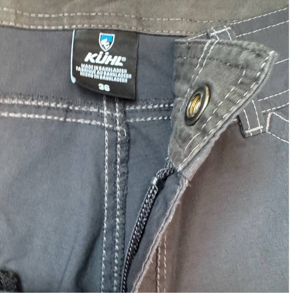 KUHL Born in the Mountains Men's 36 Hiking Shorts Gorpcore Charcoal Gray Pockets - Picture 4 of 13